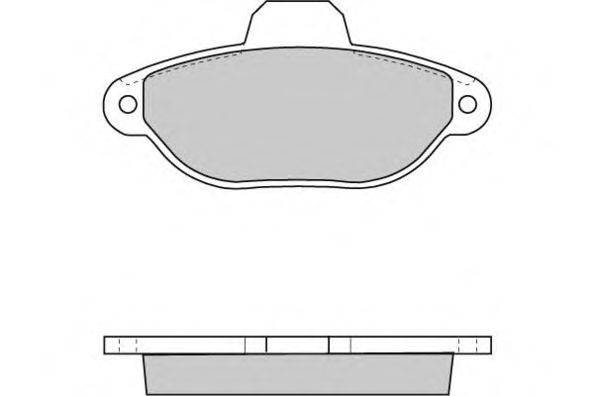 Комплект тормозных колодок, дисковый тормоз E.T.F. 12-0600