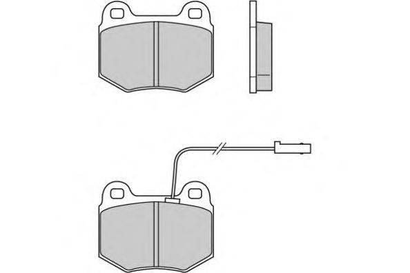 Комплект тормозных колодок, дисковый тормоз E.T.F. 120605