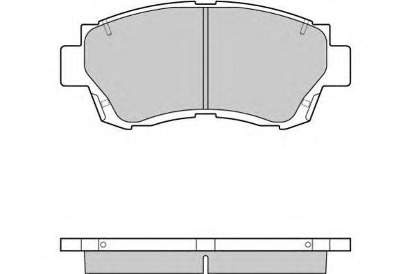 Комплект тормозных колодок, дисковый тормоз E.T.F. 12-0635