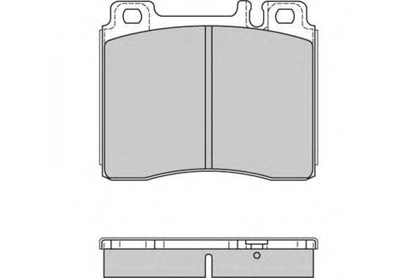 Комплект тормозных колодок, дисковый тормоз E.T.F. 12-0657