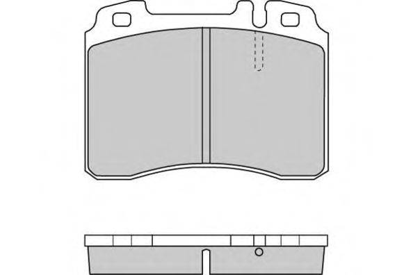 Комплект тормозных колодок, дисковый тормоз MERCEDES-BENZ 0014209820