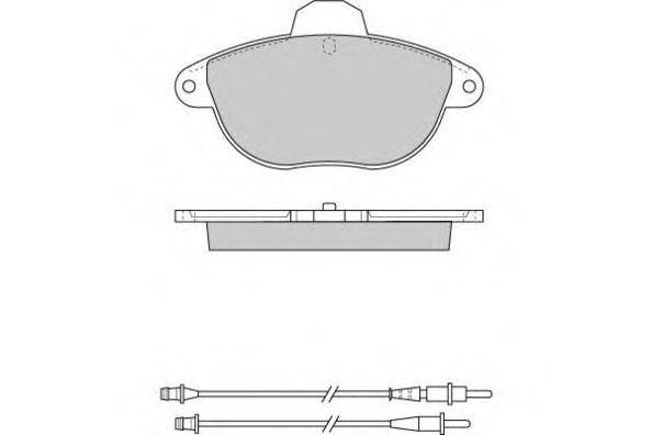 Комплект тормозных колодок, дисковый тормоз E.T.F. 23147