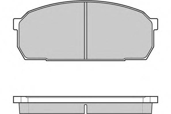 Комплект тормозных колодок, дисковый тормоз E.T.F. 12-0756