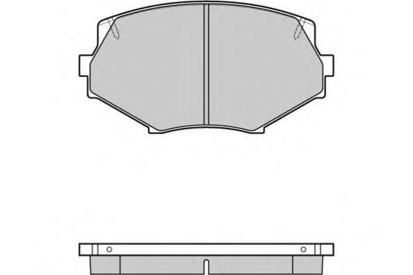Комплект тормозных колодок, дисковый тормоз E.T.F. 12-0760