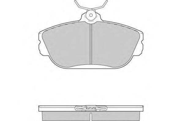 Комплект тормозных колодок, дисковый тормоз E.T.F. 12-0783