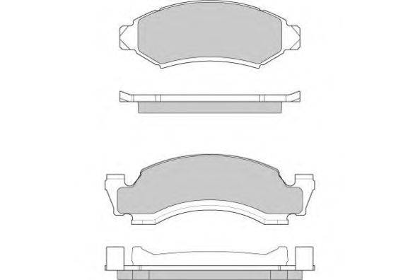 Комплект тормозных колодок, дисковый тормоз E.T.F. 120798