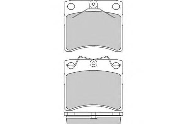 Комплект тормозных колодок, дисковый тормоз E.T.F. 12-0802