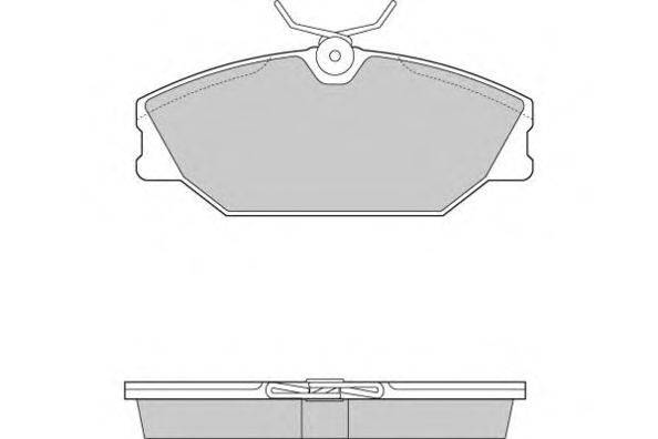 Комплект тормозных колодок, дисковый тормоз E.T.F. 120874