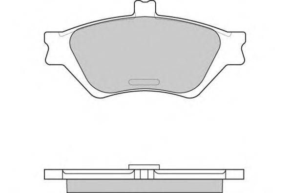 Комплект тормозных колодок, дисковый тормоз E.T.F. 120875