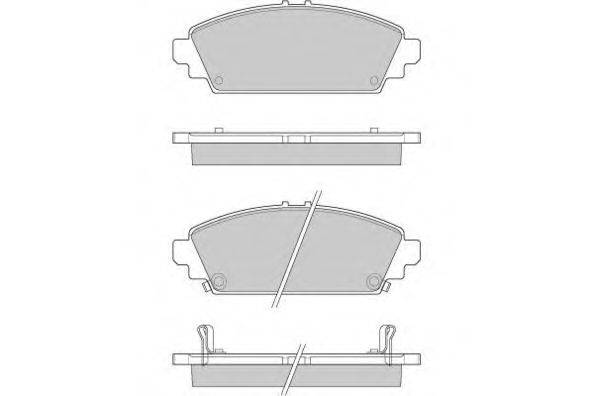 Комплект тормозных колодок, дисковый тормоз E.T.F. 12-0904