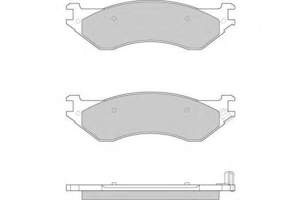 Комплект тормозных колодок, дисковый тормоз E.T.F. 12-0917