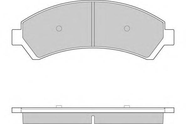 Комплект тормозных колодок, дисковый тормоз E.T.F. 23663
