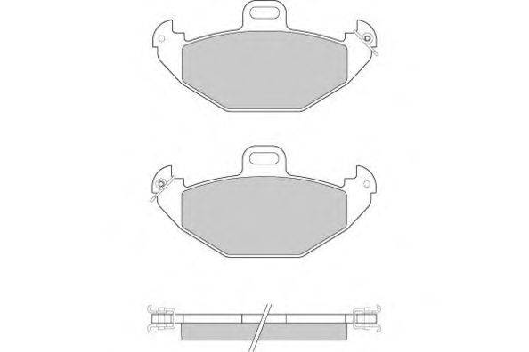 Комплект тормозных колодок, дисковый тормоз E.T.F. 12-0922