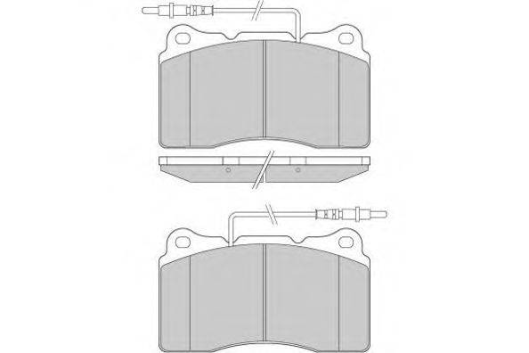 Комплект тормозных колодок, дисковый тормоз E.T.F. 120924