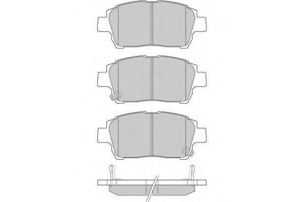 Комплект тормозных колодок, дисковый тормоз E.T.F. 12-0931