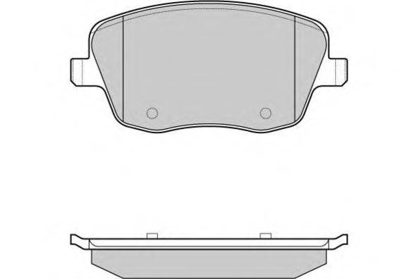 Комплект тормозных колодок, дисковый тормоз E.T.F. 12-0973