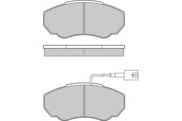 Комплект тормозных колодок, дисковый тормоз E.T.F. 120997