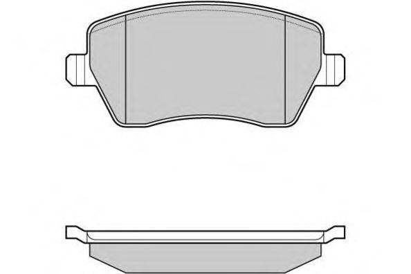 Комплект тормозных колодок, дисковый тормоз E.T.F. 121026