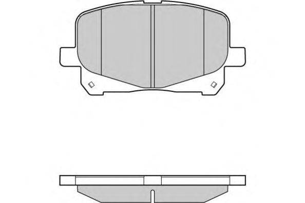 Комплект тормозных колодок, дисковый тормоз E.T.F. 12-1049