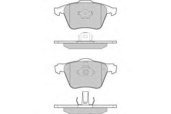 Комплект тормозных колодок, дисковый тормоз E.T.F. 121062