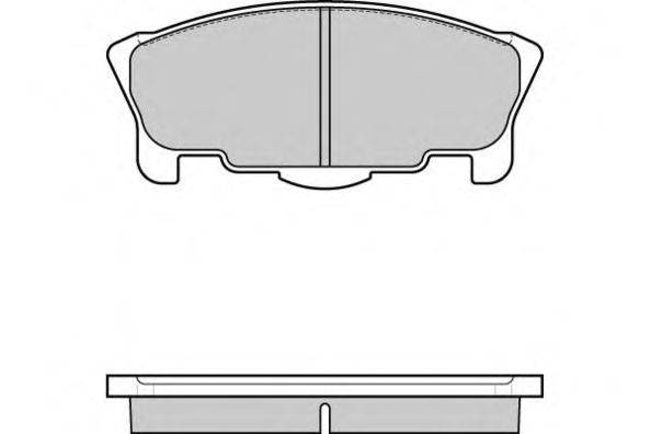Комплект тормозных колодок, дисковый тормоз E.T.F. 23783
