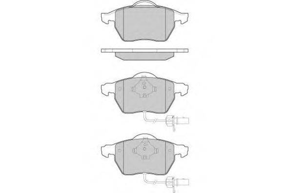 Комплект тормозных колодок, дисковый тормоз E.T.F. 23019