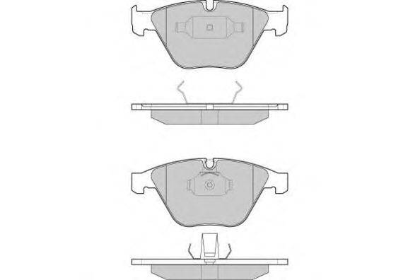 Комплект тормозных колодок, дисковый тормоз E.T.F. 121073
