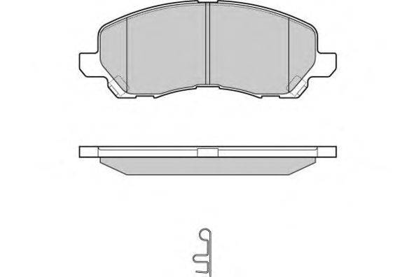 Комплект тормозных колодок, дисковый тормоз E.T.F. 12-1080
