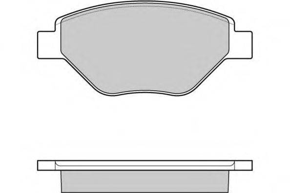 Комплект тормозных колодок, дисковый тормоз E.T.F. 121113