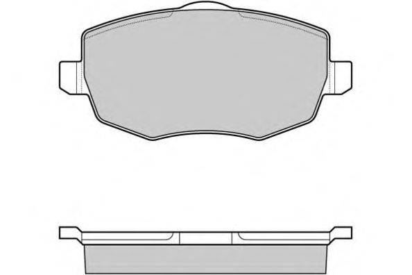 Комплект тормозных колодок, дисковый тормоз E.T.F. 12-1123