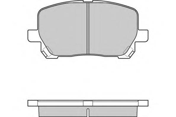 Комплект тормозных колодок, дисковый тормоз E.T.F. 12-1127