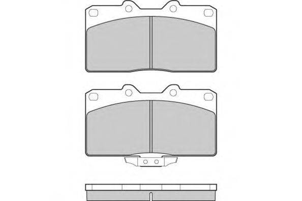 Комплект тормозных колодок, дисковый тормоз E.T.F. 12-1128