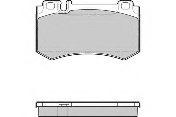 Комплект тормозных колодок, дисковый тормоз E.T.F. 121164