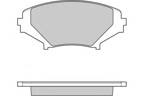 Комплект тормозных колодок, дисковый тормоз E.T.F. 12-1170