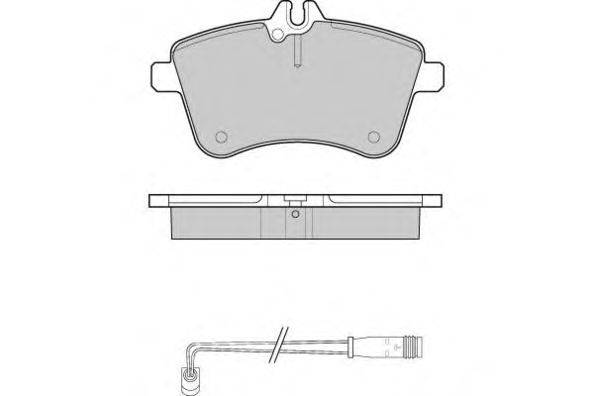 Комплект тормозных колодок, дисковый тормоз E.T.F. 121172