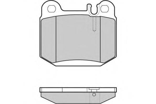 Комплект тормозных колодок, дисковый тормоз E.T.F. 23157