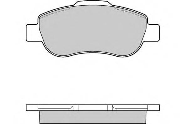 Комплект тормозных колодок, дисковый тормоз E.T.F. 12-1178