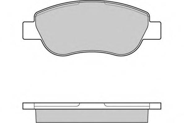 Комплект тормозных колодок, дисковый тормоз E.T.F. 12-1186