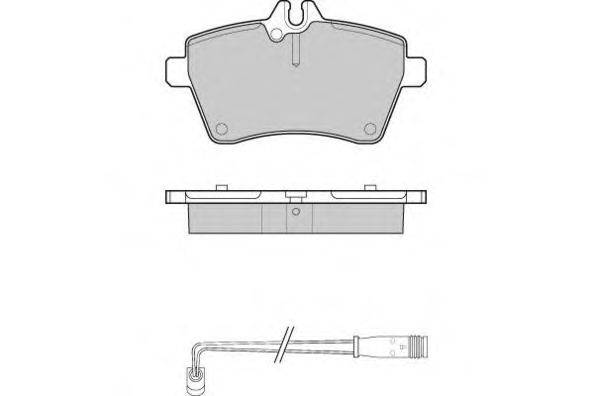 Комплект тормозных колодок, дисковый тормоз E.T.F. 12-1189
