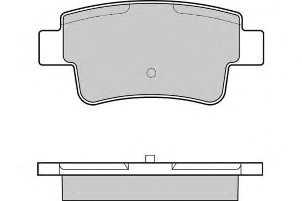 Комплект тормозных колодок, дисковый тормоз E.T.F. 121228