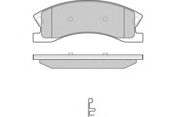 Комплект тормозных колодок, дисковый тормоз E.T.F. 24083