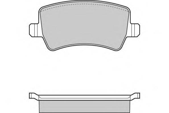 Комплект тормозных колодок, дисковый тормоз E.T.F. 12-1298