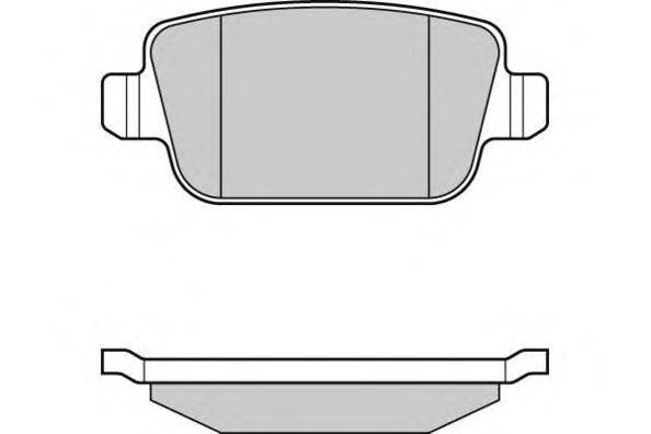 Комплект тормозных колодок, дисковый тормоз E.T.F. 12-1300