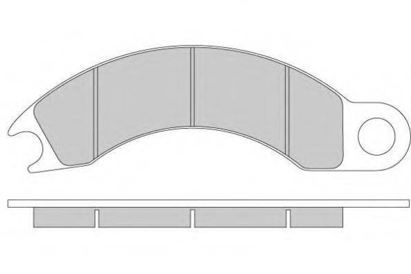 Комплект тормозных колодок, дисковый тормоз E.T.F. 12-5221