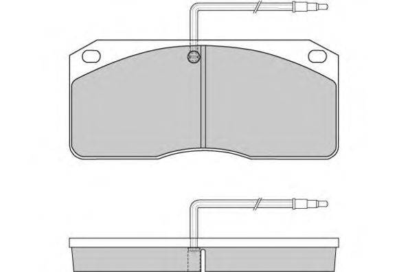 Комплект тормозных колодок, дисковый тормоз E.T.F. 12-5282