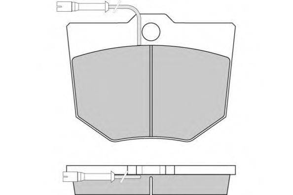 Комплект тормозных колодок, дисковый тормоз E.T.F. 12-5296