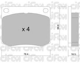 Комплект тормозных колодок, дисковый тормоз CIFAM 822-018-0