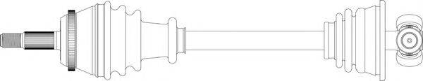 Приводной вал GENERAL RICAMBI RE3197