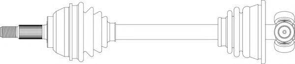 Приводной вал GENERAL RICAMBI RE3281