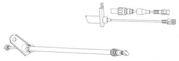 Трос, стояночная тормозная система CEF DM02114